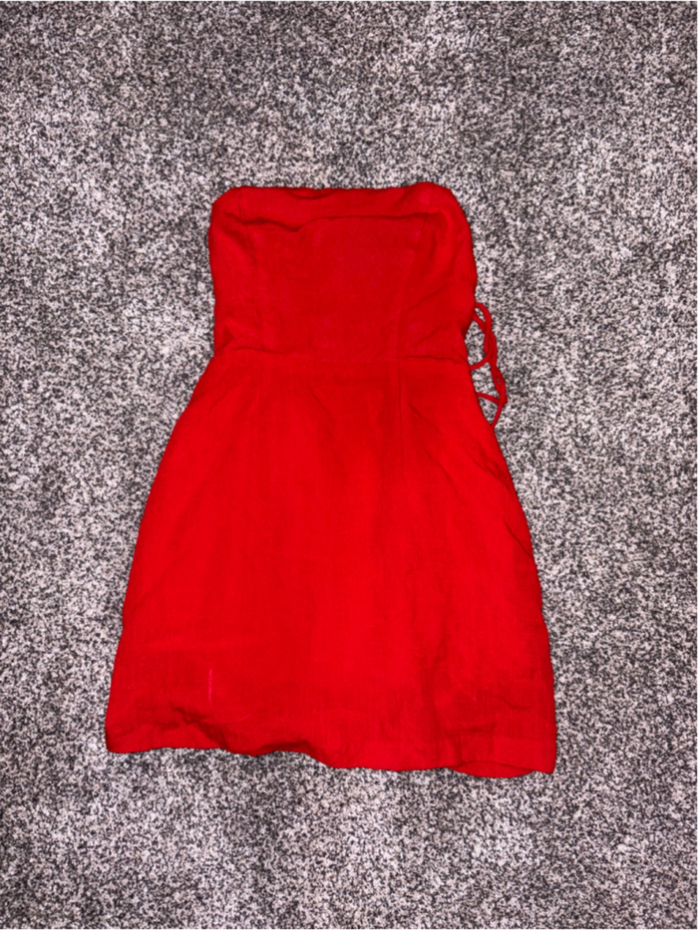 Mini Red Dress with Open Back from Princess Polly - Picture 3 of 4